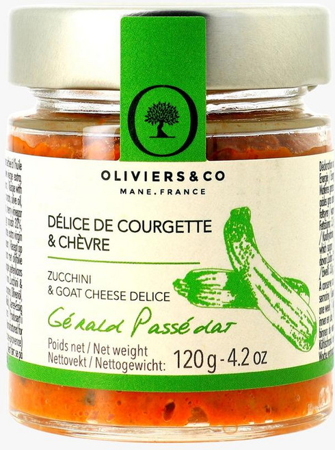 프랑스 올리비에 앤 코 Oliviers & Co 애호박 & 염소 치즈 딜라이트 스프레드, 125g, 4개