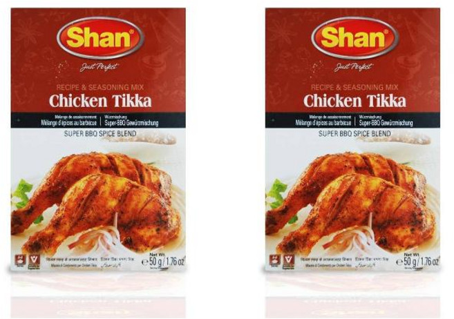 Shan 치킨 티카 BBQ 믹스 50g 2팩, 2개