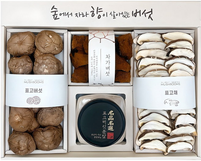 올어바웃머쉬룸 차가담은 표고 혼합세트, 1세트