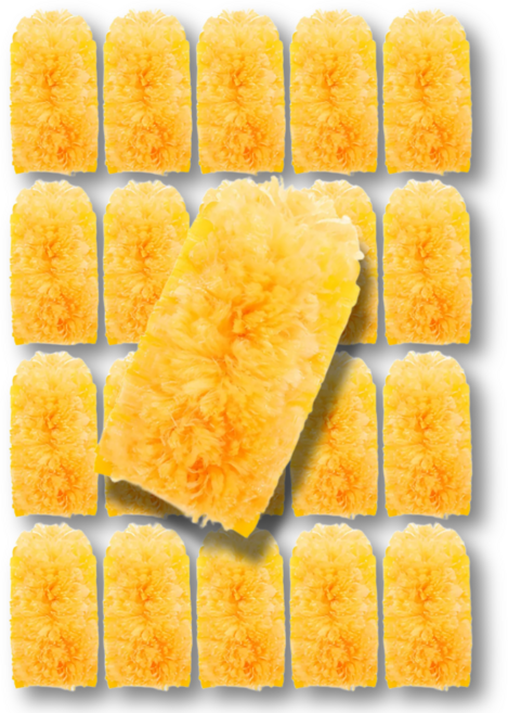 DUGNSTUDIO 일회용 정전기 먼지털이 호환 양면 리필 세트, 21개, 예쁜 오렌지