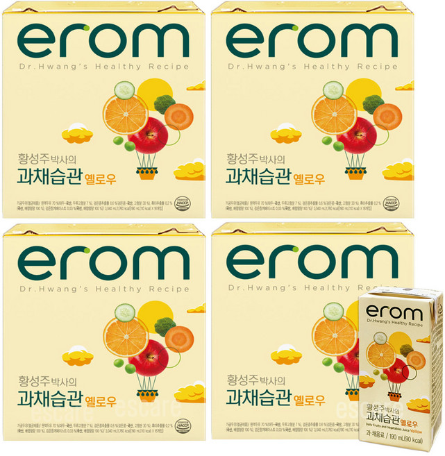 이롬 황성주박사의 과채습관 옐로우, 64개, 190ml