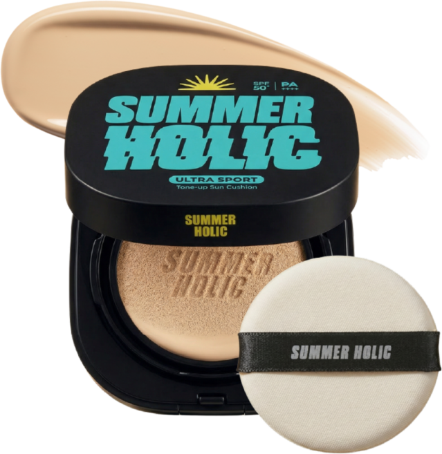 썸머홀릭 울트라 스포츠 톤업 선쿠션 SPF50+ PA++++, 15g, 1개