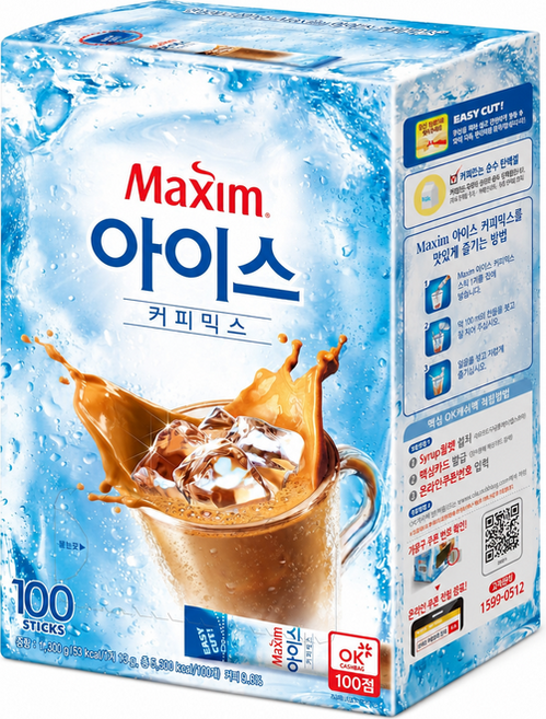 동서 맥심 아이스 커피믹스 종이컵용 (13G*100입), 13g, 100개입, 1개