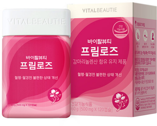 바이탈뷰티 프림로즈(500mgx120캡슐), 바이탈뷰티 프림로즈 (500mgX120캡슐)