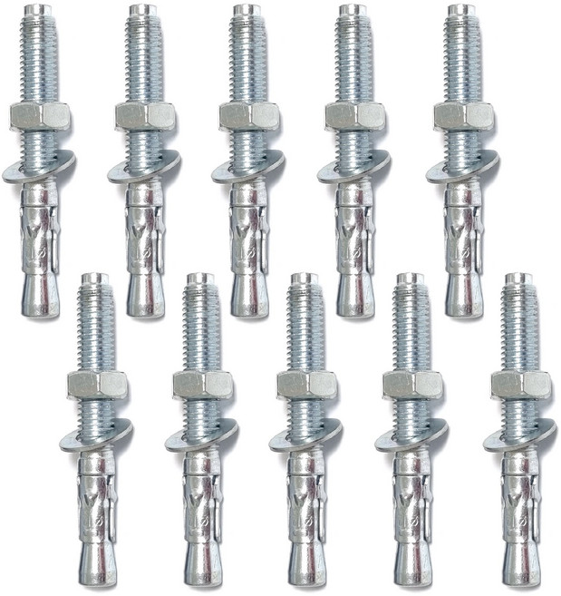 웨지앙카 M12 콘크리트 앙카 강력형 완전도금, 5개