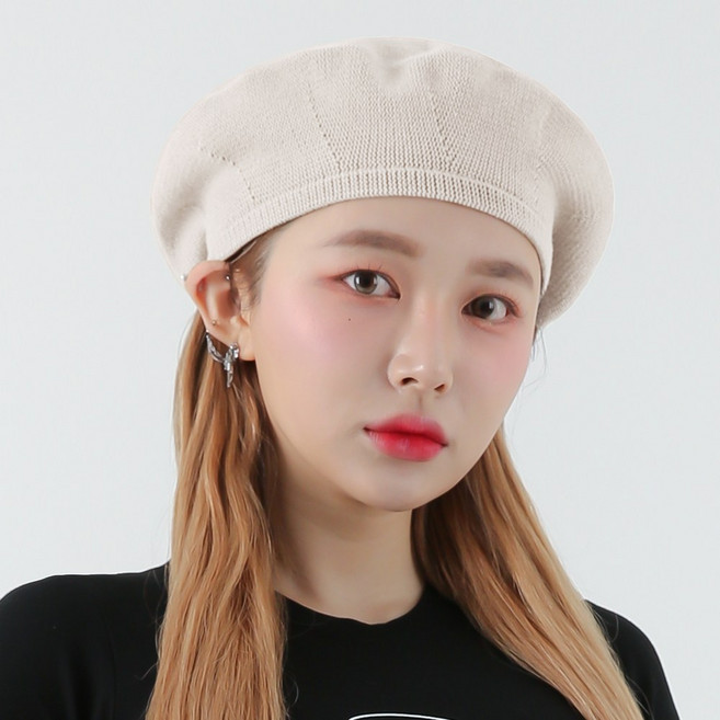 라핑 봄 여름 무지 빵모자 면 베레모 남자 성 모자