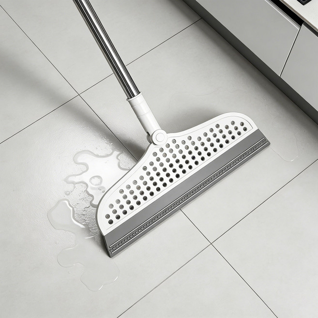 브나야 실리콘 빗자루 스퀴지 완전밀착 타입, 그레이, 1개