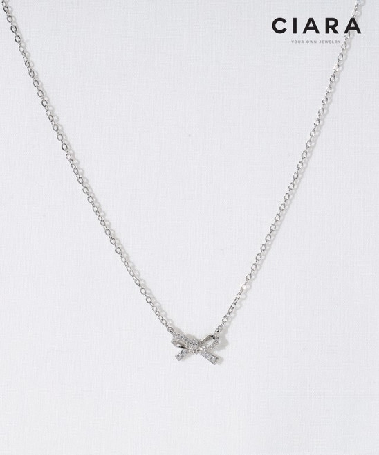 CIARA 14K Chieri 샤이닝라인 리본 목걸이(GoldPlated)