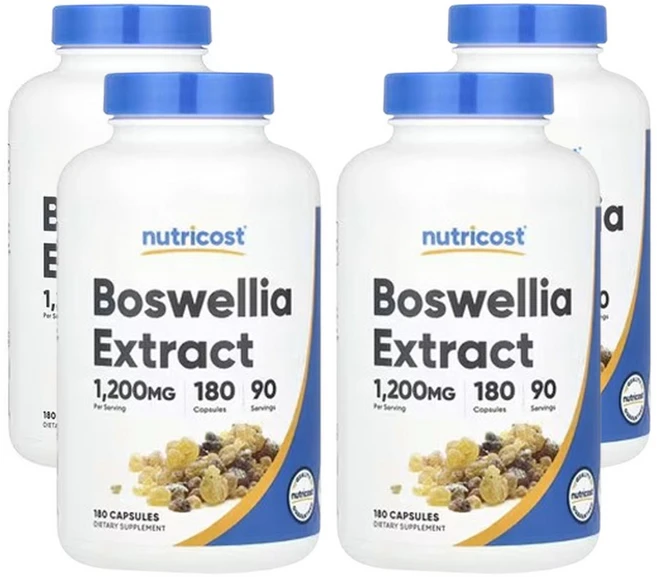 뉴트리코스트 보스웰리아 추출물 180캡슐(캡슐 1정당 600mg), 180정, 4개 - 쿠팡