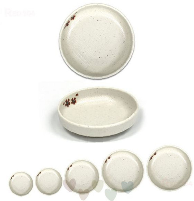 한정식 멜라민 원형 찬기 가정용 식당용 일식 횟집 양념 소스 종지 반찬 그릇, 1개, 2호