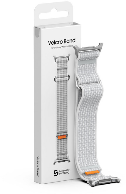 삼성 갤럭시 워치 울트라 벨크로 밴드 스트랩 스포츠 루프, 화이트, 1개