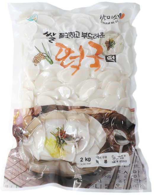 참미소떡국 떡국떡 2kg, 6개