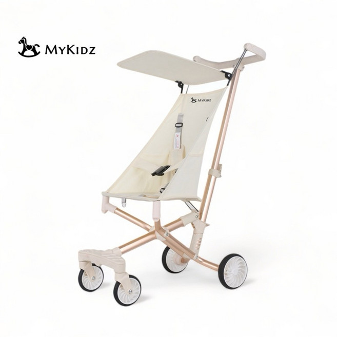 MYKIDZ 兒童推車 輕便折疊設計 適合外出旅行, CX-1 口袋推車-白金（可登機）