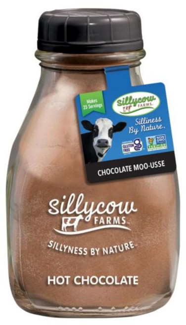 Silly Cow Farms 코코아 파우더 가루 실리카우 팜스 핫 초콜릿 무스 믹스 풍부한 코코아의 즐거움 글루텐 프리 비GMO 유제품 무첨가 순수 코코아와 바닐라 향으로 만든, Silly Cow Farms 코코아 파우더 가루 실리카, 1