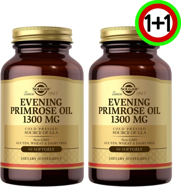 솔가 달맞이꽃유 냉압착 달맞이꽃종자유 1300mg 60정 2개 - 쿠팡