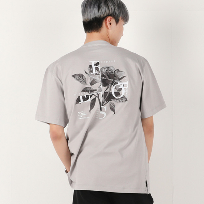 아우라큐 20수 트임 빅사이즈 통기성 반팔 티셔츠 P08