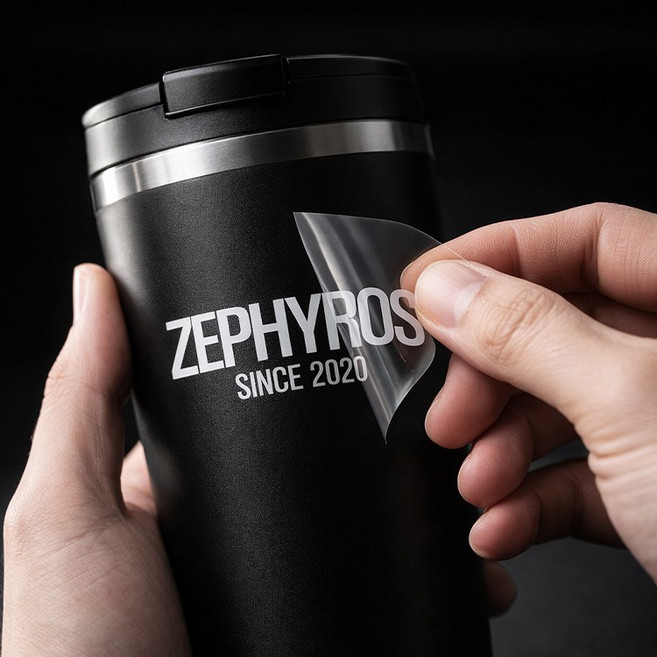 테두리 배경 없는 로고스티커 방수 스티커 A4 A3 맞춤제작