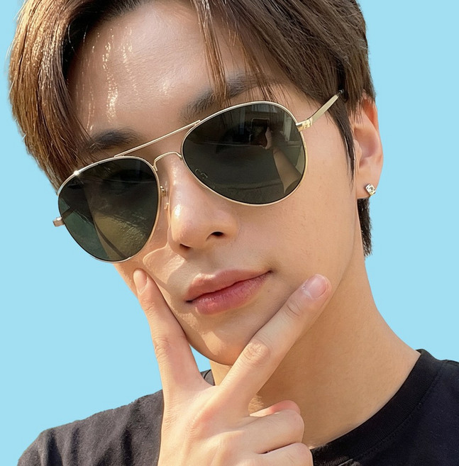 일리아노 패션 보잉 남자 여자 UV400 편광 데일리 선글라스