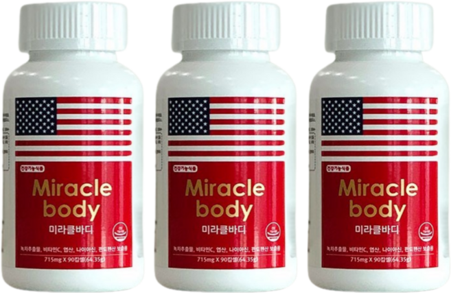 [Green] 정품 미라클바디 다이어트 90캡슐 녹차추출물 카테킨 다이어트 + 대박사은품, 90정, 3개