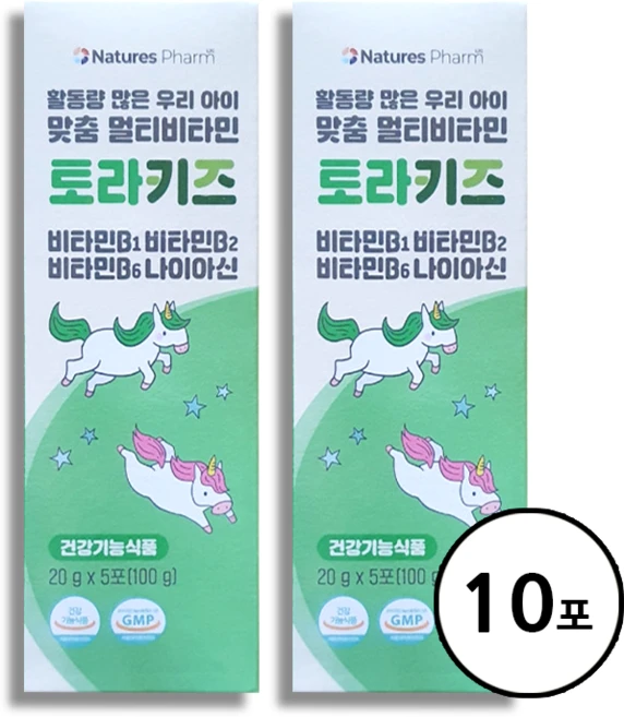 토라키즈 어린이 멀티비타민 젤리 활동량 많은 아동 영양제 (20gX5포), 2개, 5회분 - 쿠팡