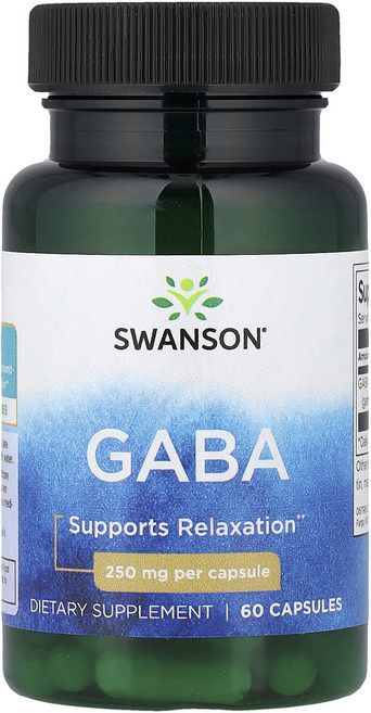Swanson GABA 250mg 캡슐 60정, 1개