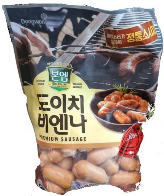 본엠 도이치 비엔나 소시지 1200g 캠핑소시지 아이스박스배송, 1.2kg, 1개
