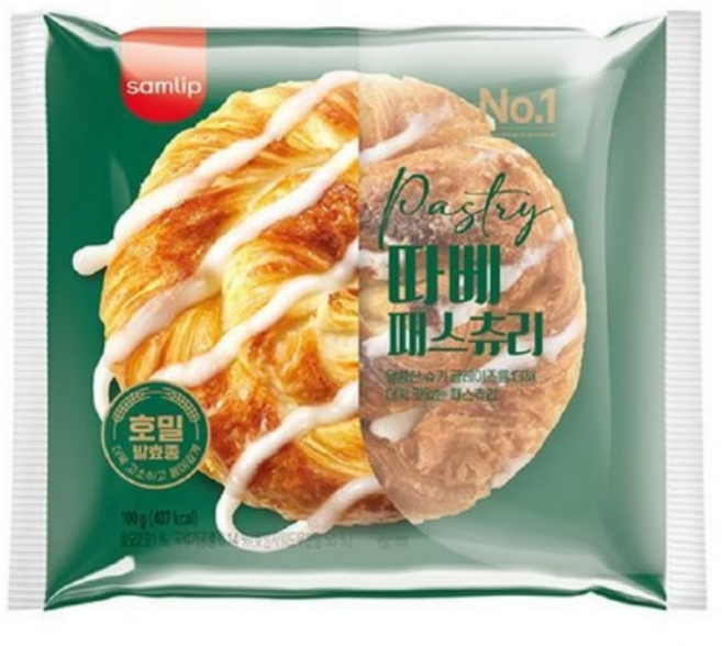 삼립 따베패스츄리 100g x 10봉, 10개