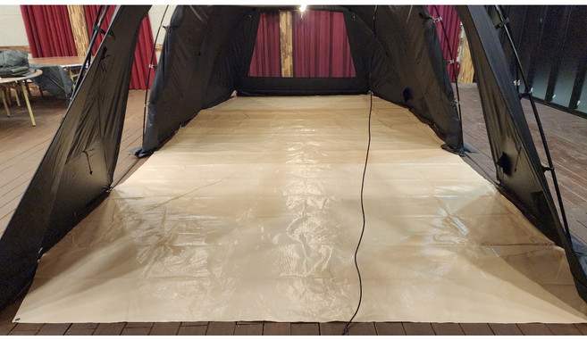 스케일온프 자체 주문 제작 코베아 레트로 고스트 전용 그라운드시트 방수포