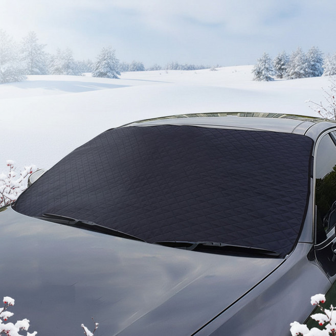 에코힐 스타리아 국산 차량 햇빛가리개 앞유리 덮개 커버 앞창가리개 자동차 성애방지커버 앞유리보호 일반형 블랙박스형 보관가방 사계절 성에방지커버, 스타리아-일반형, 1개, 블랙