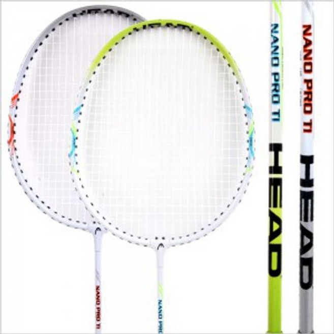 헤드 배드민턴 라켓 2개 배드민턴채 가방, 실버(SILVER), 1개