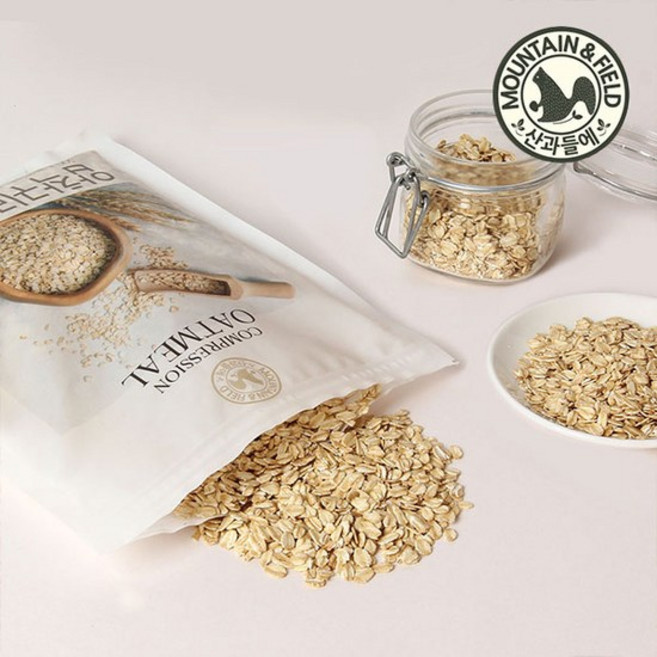 [산과들에] 오트밀(압착귀리), 500g, 5개