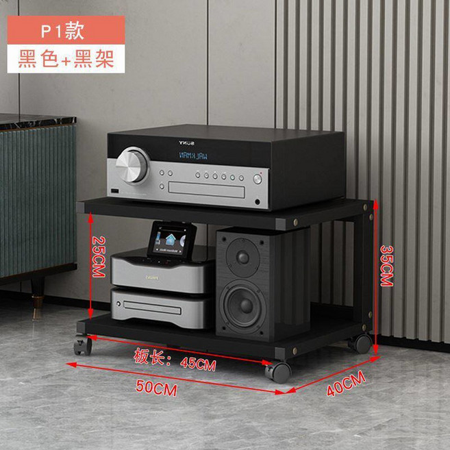 오디오랙 선반 진열장 노래방 전축 기계 프린트 거치대 장식장, I35 P1 블랙홀더 블랙보드인솔25