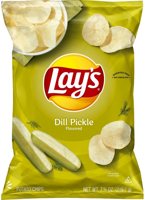 [미국직배송]레이즈 피클맛 감자칩 1개x219.7g Lay's Potato Chips Dill Pickle Flavor, 1개, 219.7g