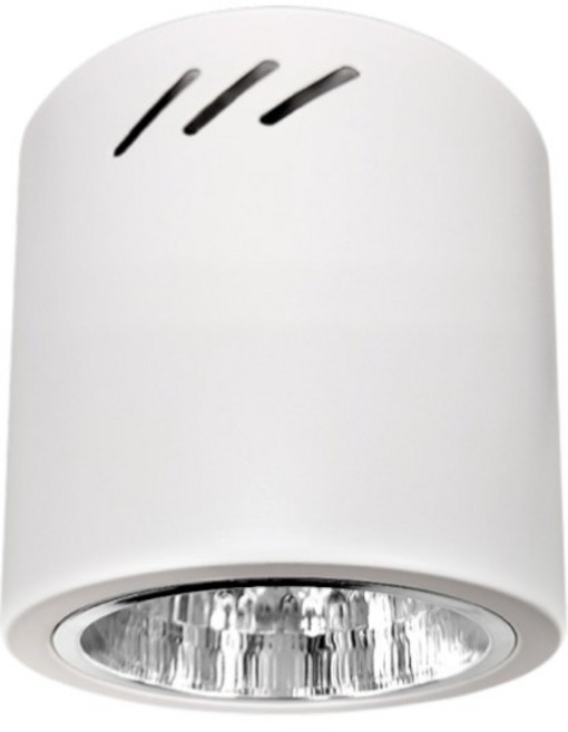 E27吸頂筒燈 (13cm) 適用E27燈泡 CNS認證, 白殼，燈泡需另購