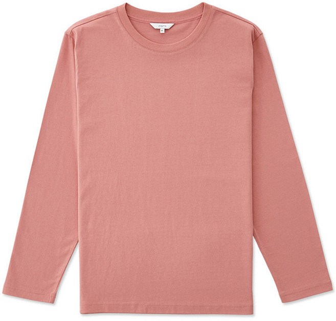 [STCO] 남성 코튼 베이직 레이어드 라운드 티셔츠 클래식핏 핑크