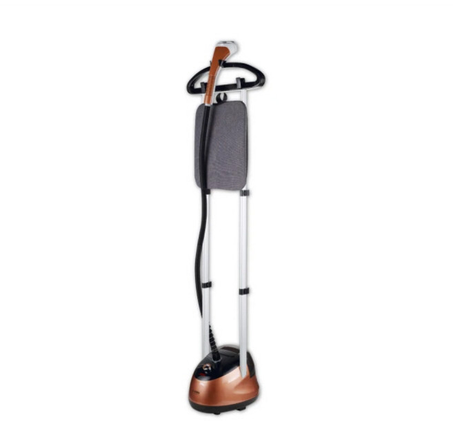 SONGEN直立式雙桿蒸汽掛燙機 快速除皺 適用多種面料 操作簡單 附熨燙板, 咖啡棕, SG-MY828A