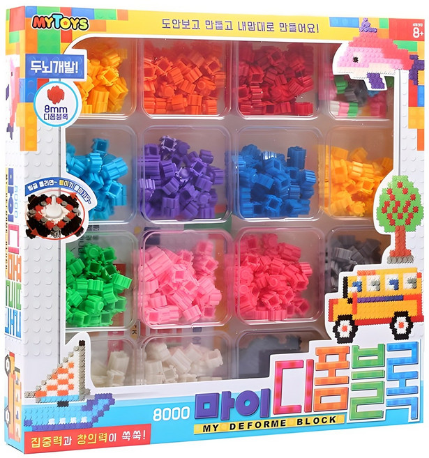 마이토이즈 디폼 나노블록, 혼합색상, 1세트