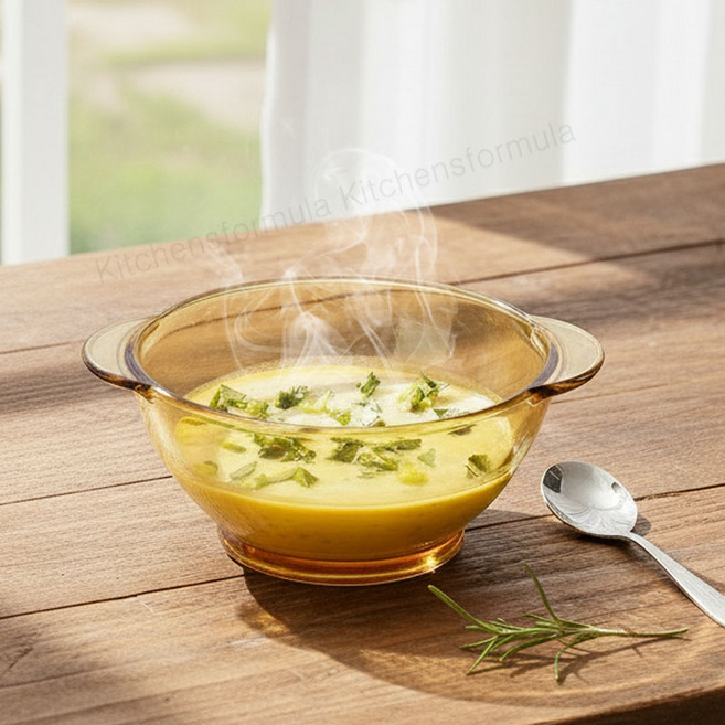 골든멜로우 양손 샐러드볼 시리얼 스프볼, 2개, 엠버