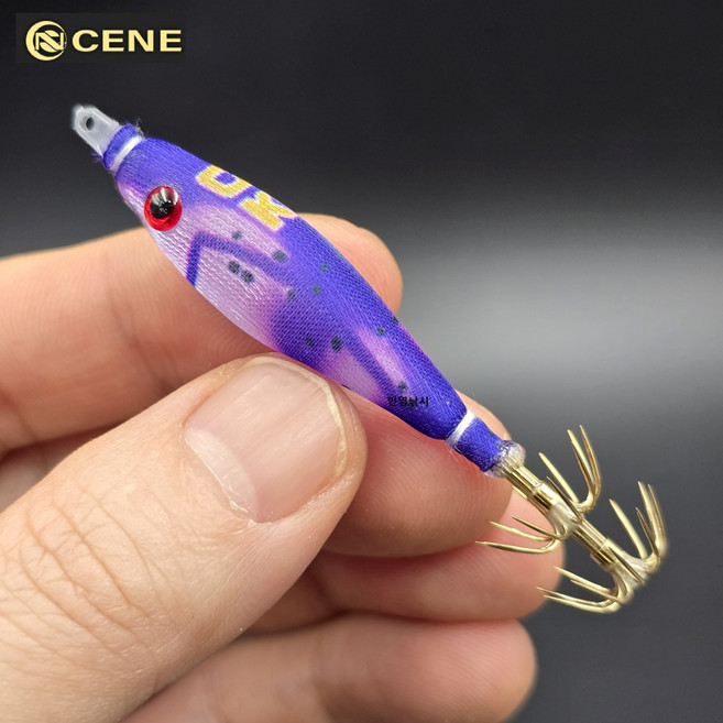 카포스 세네 땅꼬마 에기 옵빠이슷테 6.5cm 한치 슷테 호래기 이카메탈 에기 쭈꾸미 갑오징어 문어, 3개, 2.5g, 175 케이무라 퍼플 참돔