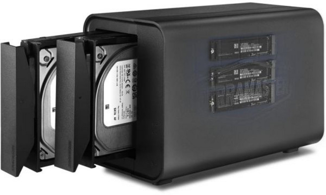 TERAMASTER D5 하이브리드 HDD NVMe 인클로저 USB 3.2 Gen 2 10Gbps Type C 5Bay 스토리지에서 RAID 01SingleJBOD 전용 23, D5 Hybrid, 1개