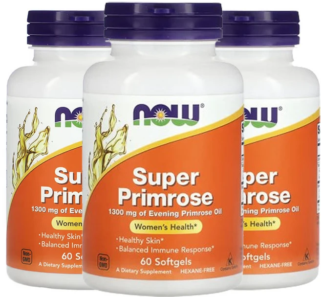 나우푸드 Super Primrose 달맞이꽃오일 1 300mg 소프트젤 60 정, 60정, 3개 - 쿠팡