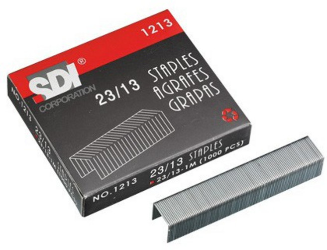 手牌SDI 重力訂書針 1213(23/13) 高品質耐用 辦公室必備, 1個, 23/13