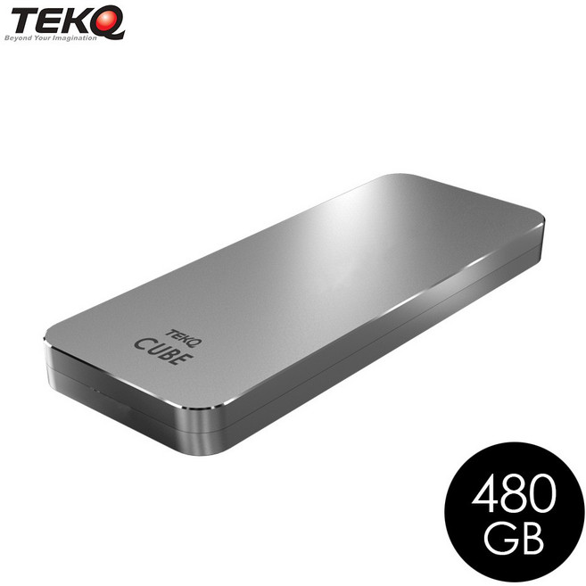 TEKQ CUBE 480G Thunderbolt 3 PCIe NVMe M.2 SSD 外接式固態硬碟 太空灰
