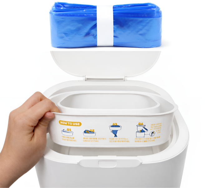 고양이전문가샵 리터제로 호환 리필 에어씰, 3개, 블루