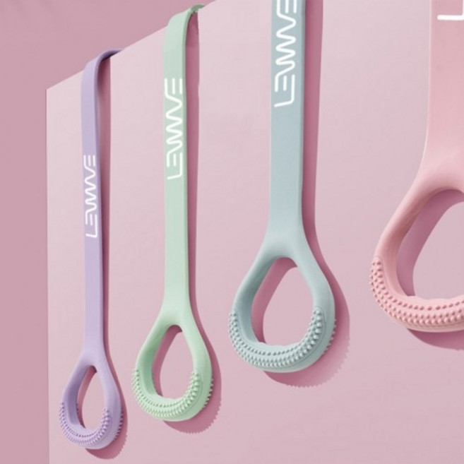 DS 파스텔 실리콘 스트레칭밴드 필라테스 요가 헬스 재활 밴드, 1개