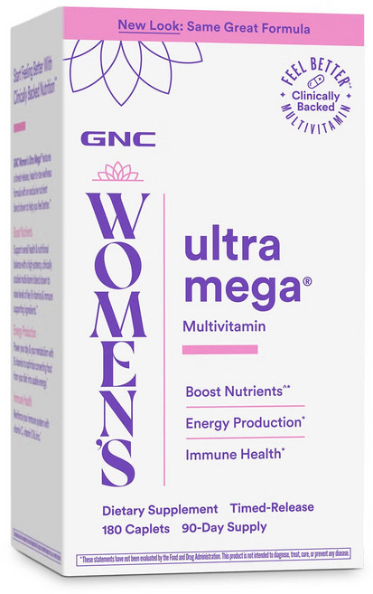 GNC 여성용 울트라 메가 철분 포함 180정 Womens Ultra Mega with Iron (180cts), 1개