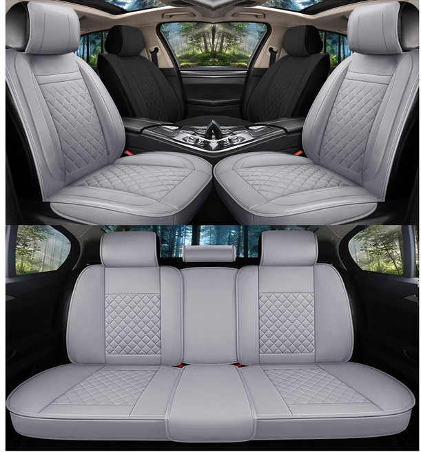 제니븐 자동차 시트커버 교체 차량용 보호매트 카시트 SF-590 풀세트, 1세트, 웜그레이