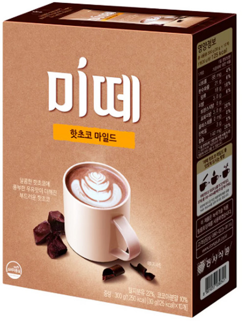 미떼 핫초코 마일드, 30g, 10개입, 1개