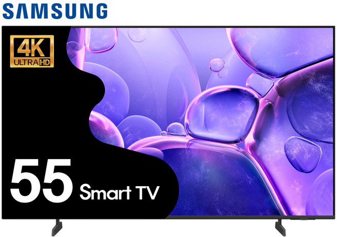 삼성 25년형 최신 55인치 139cm 4K 크리스탈 울트라HD 스마트TV 55U8000, 방문설치, 스탠드형, 55U8000_지방권, 139cm(55인치)