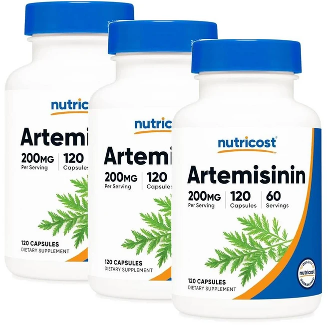 뉴트리코스트 아르테미시닌 200mg 캡슐 Nutricost Artemisinin, 3개, 120정 - 쿠팡